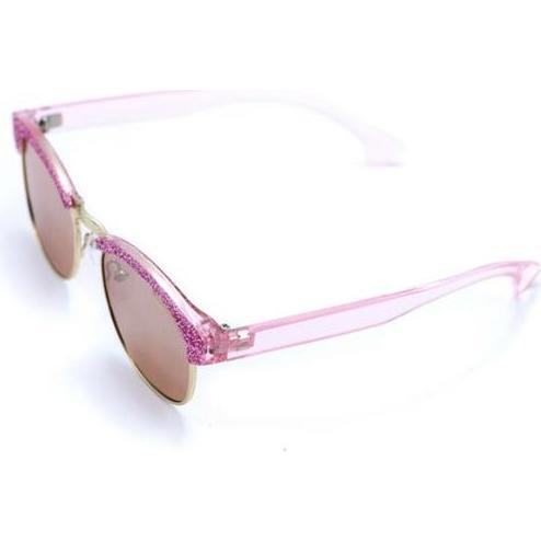 Adell Sunglasses, Mirrored Pink