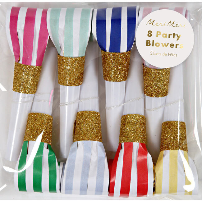 Bright Stripe Party Blowers