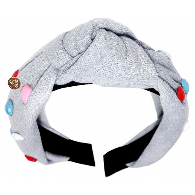 Confetti Terry Knot Headband, Cloud - Hair Accessories - 3