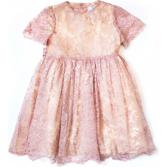 Cyra Lace Dress, Pink - Dresses - 1