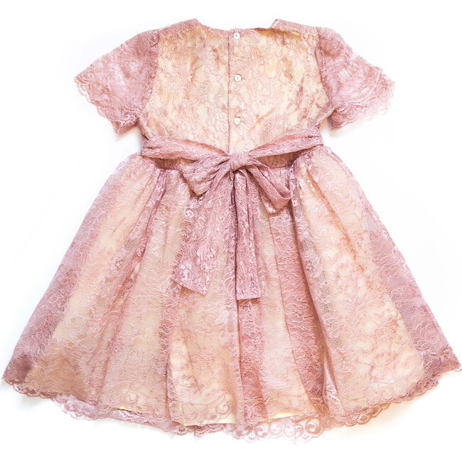 Cyra Lace Dress, Pink - Dresses - 2