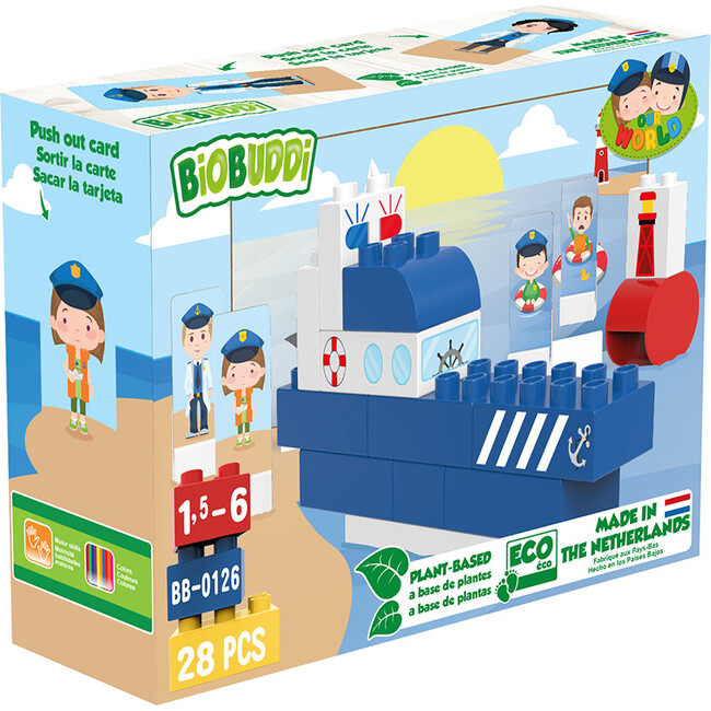 Police Boat Set - Blocks - 3