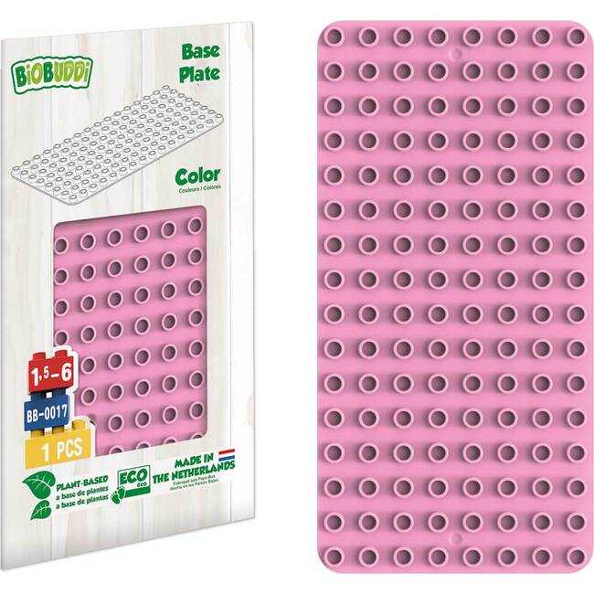 Educational Base Plate, Light Pink - Blocks - 2