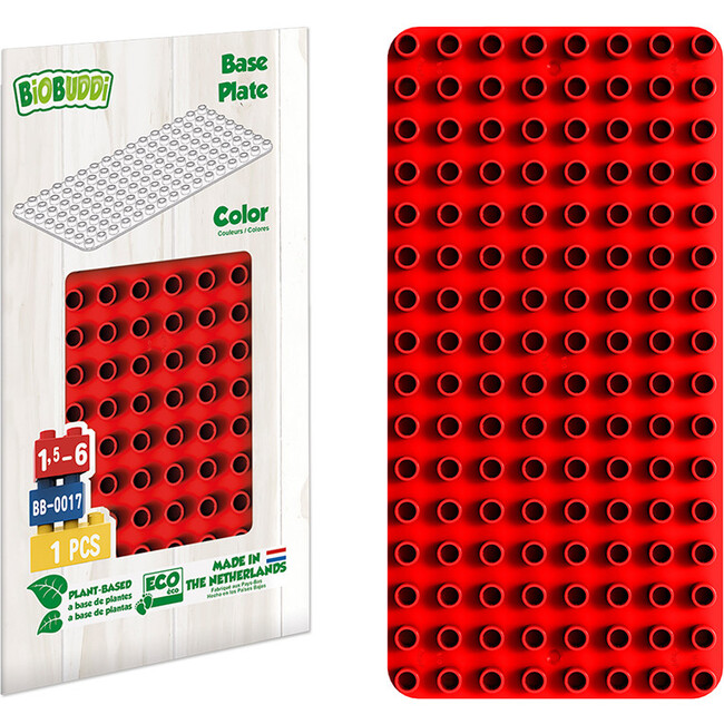 Educational Base Plate, Red - Blocks - 2