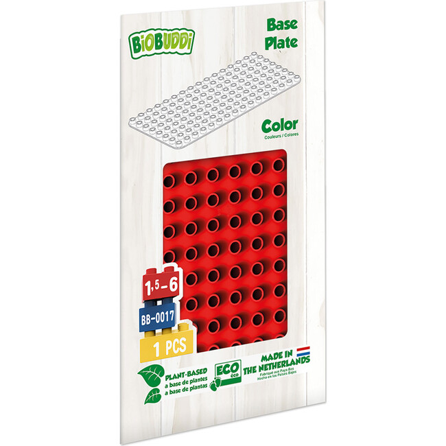 Educational Base Plate, Red - Blocks - 3