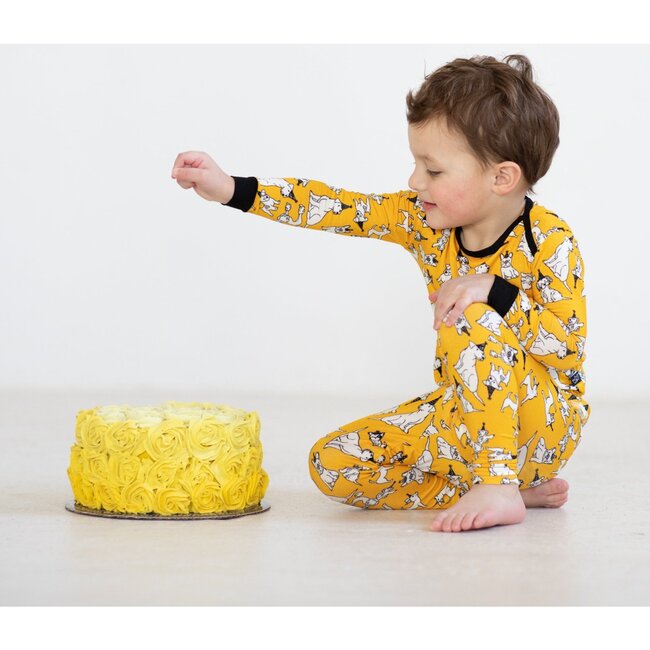 Party Dogs Bamboo Two Piece Pajamas, Multi - Pajamas - 4