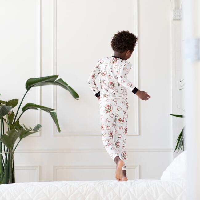 Pizza Bamboo Two Piece Pajamas, Multi - Pajamas - 6