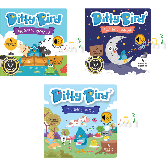 Ditty Bird Most Popular Bundle, Nursery Rhymes, Bedtime Songs, Funny Songs - Books - 1