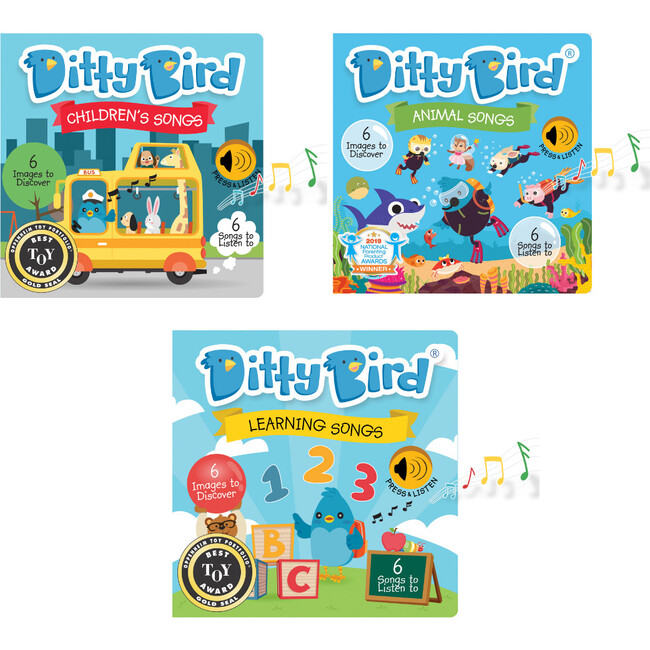 Ditty Bird Best Sellers Bundle, Children's Songs, Learning Songs, Animal Songs