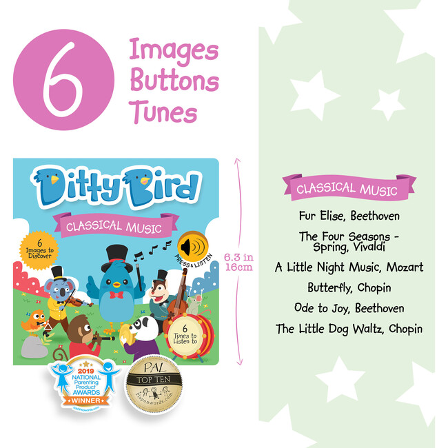 Ditty Bird Music Bundle, Classical Music, Action Songs, Music to Dance to - Books - 3