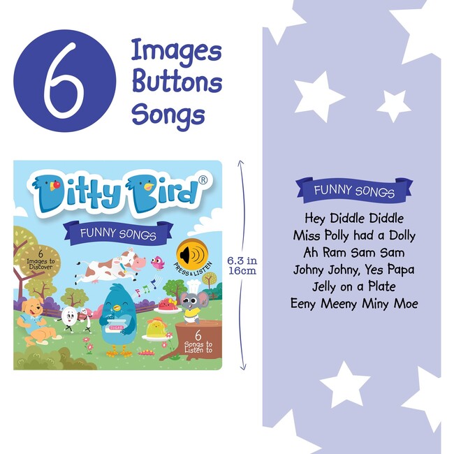 Ditty Bird Most Popular Bundle, Nursery Rhymes, Bedtime Songs, Funny Songs - Books - 5