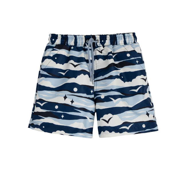 Christopher Swim Trunk, Camo Seagulls - Swim Trunks - 1