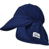 UPF 50+ Swim Flap Hat, Navy - Hats - 1 - thumbnail