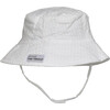 UPF 50+ Bucket Hat, Vanilla Stripe Seersucker - Hats - 1 - thumbnail