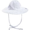 UPF 50+ Floppy Hat, White Eyelet - Sun Hats - 1 - thumbnail