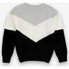 Sima Sweater, Grey/Black - Sweaters - 2