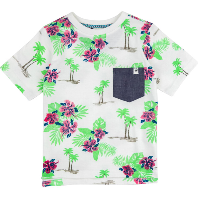 Russ T-Shirt, Society Islands/Ecru