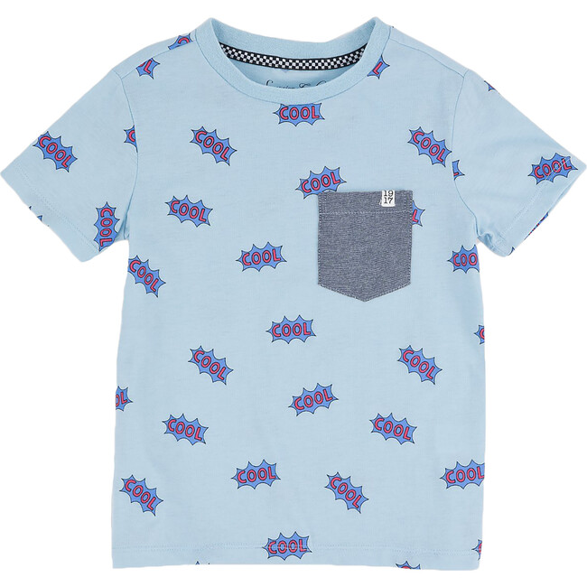 Travis T-Shirt, Cool Vibes/Blue Heather