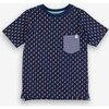 Travis T-Shirt, Mini Flamingo Grid/Navy - Tees - 3
