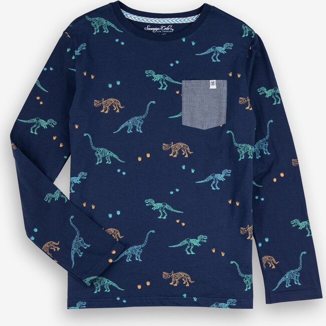 Wrap Long Sleeve, Tar Pits/Navy - Tees - 3