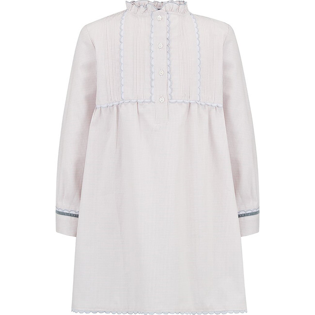Talita Nightgown, Pink and Blue Check