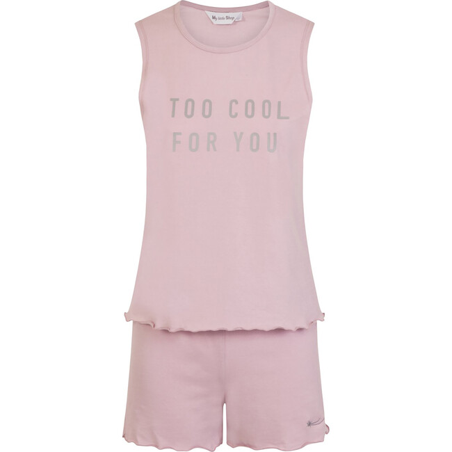 Organic Cotton Too Cool Outfit, Dusky Pink