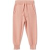 Organic Cotton Knit Joggers, Pink Rust - Mineral Dye - Pants - 1 - thumbnail