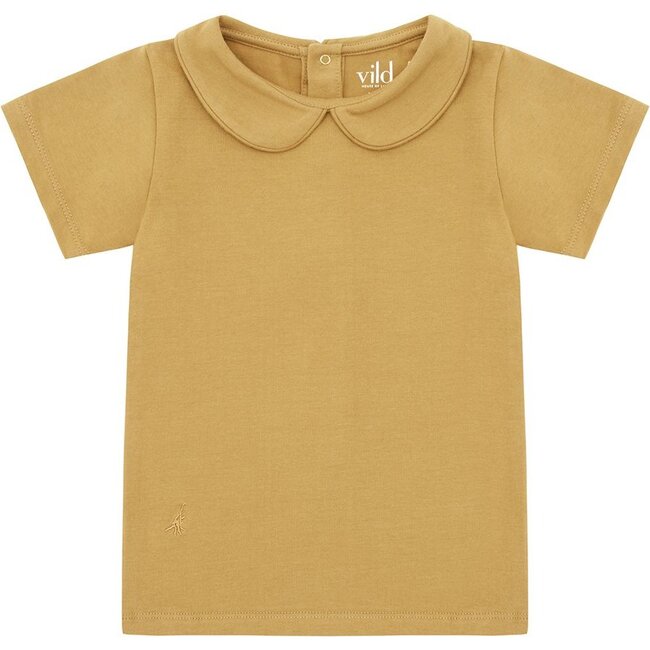 SS Organic Cotton Collared Shirt, Clever Camel