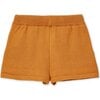 Organic Cotton Knit Shorts, Dark Ochre - Pants - 2