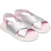 Oruga Crossover Sandal, Silver - Sandals - 1 - thumbnail