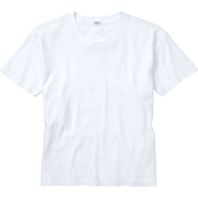 Vintage Jersey Classic Tee, White - Tees - 1