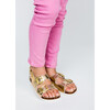 Kate Double Strap Sandal, Gold - Sandals - 4 - thumbnail