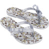 Rose & Bleu Mel Harmonic Flip Flop, Silver Grey - Sandals - 1 - thumbnail