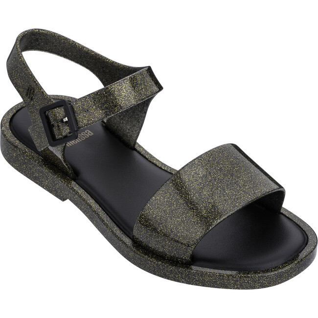 Mel Mar Sandal, Black Glitter - Sandals - 1