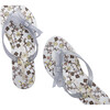 Rose & Bleu Mel Harmonic Flip Flop, Silver Grey - Sandals - 5