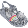 Mini Rainbow Possession Sandal, Silver - Sandals - 1 - thumbnail