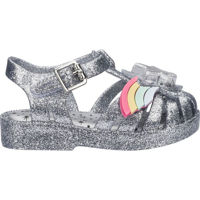 Mini Rainbow Possession Sandal, Silver - Sandals - 2
