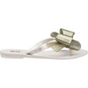 Mel Harmonic Bow Flip Flop, Beige Gold Glitter - Sandals - 2