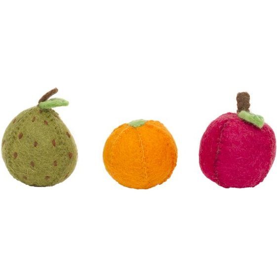 Felt Apple, Pear & Orange Set - Play Food - 1