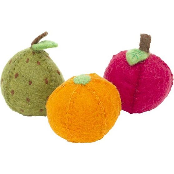 Felt Apple, Pear & Orange Set - Play Food - 2