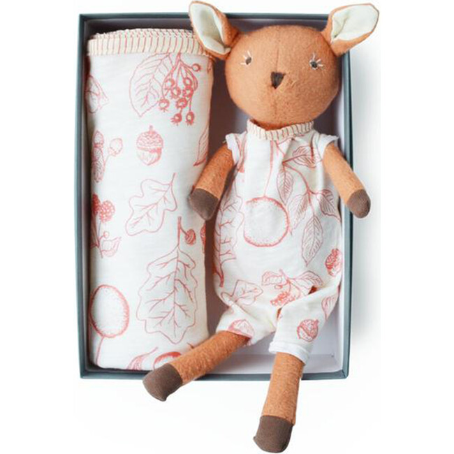 Phoebe Fawn and Berry Swaddle Bundle - Plush - 1