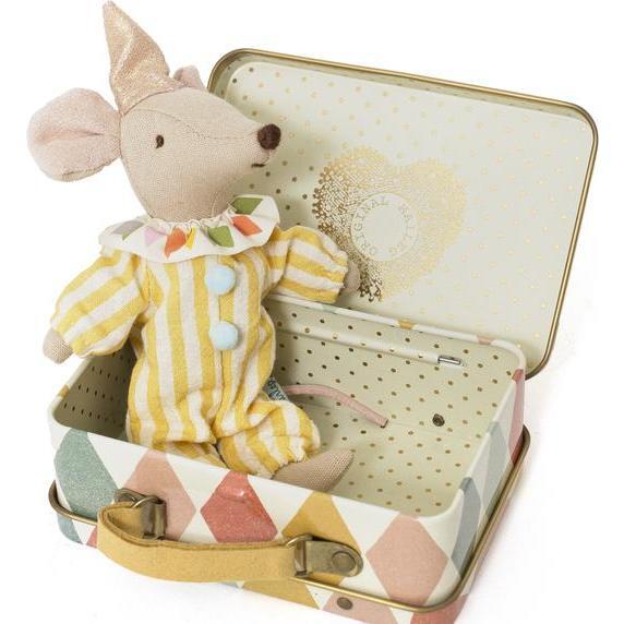 Clown Mouse In Suitcase - Maileg Dolls & Doll Accessories | Maisonette
