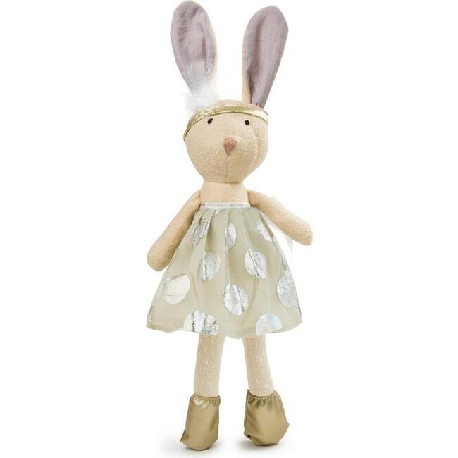 Juliette Rabbit in Metallic Party Dress - Dolls - 1