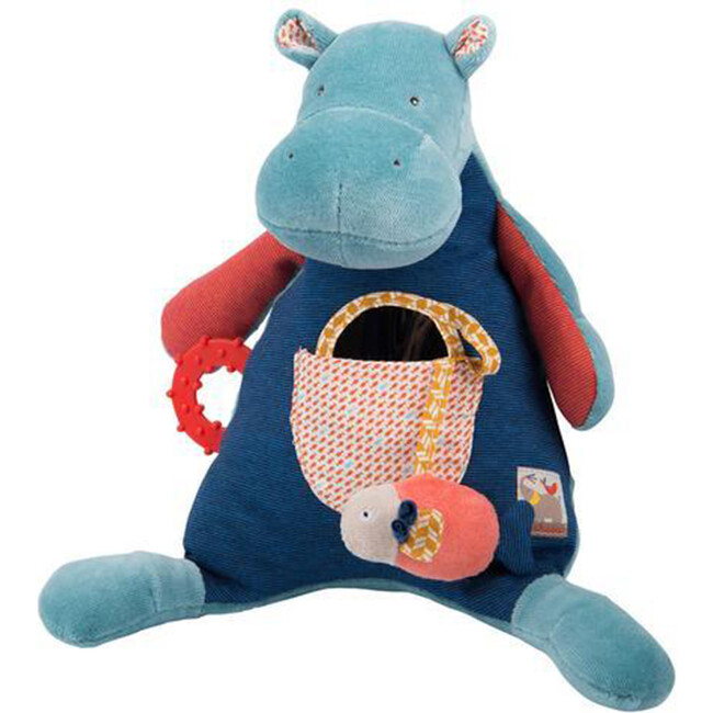 Les Papoum Activity Hippopotamus - Plush - 1