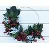 Holiday Hoop Wreath, Green - Wreaths - 2