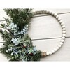 Holiday Beaded Hoop Wreath, Green - Wreaths - 4
