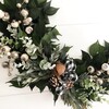 Winter Hoop Wreath, Green - Wreaths - 4