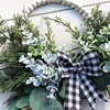 Winter Beaded Hoop Wreath, Green - Wreaths - 4
