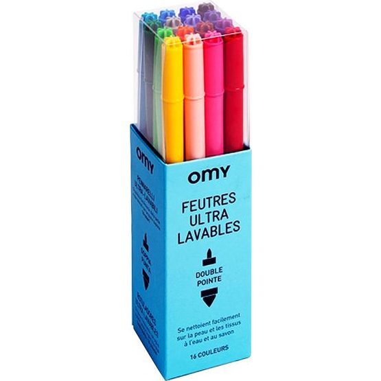 Assortment of 16 Ultra-Washable Markers, Multi