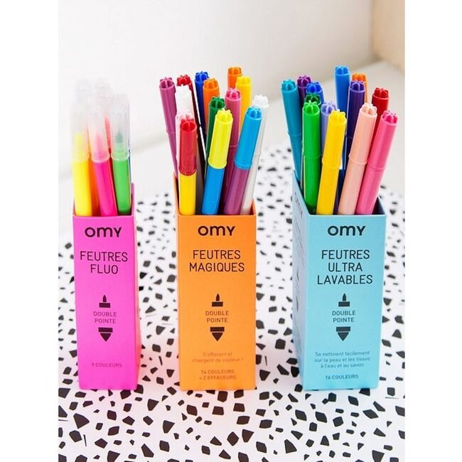 Assortment of 16 Ultra-Washable Markers, Multi - Coloring - 4